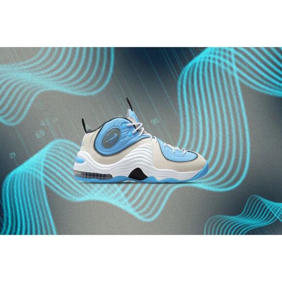 Nike Air Penny 2 SS White Cobalt UNC Magic Men’s Sneakers 10 Special Box - Picture 2 of 6